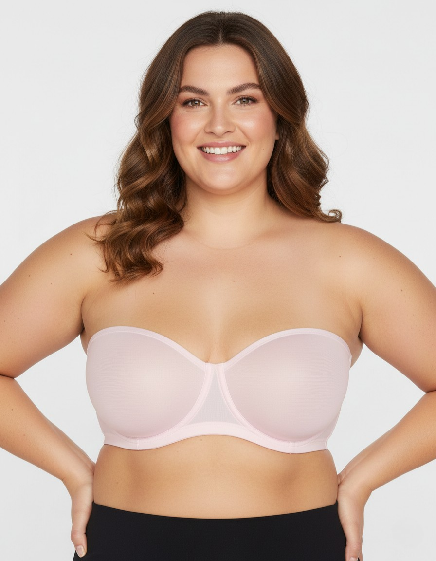 AirMesh Strapless Balconette Bra — Underwire Lift
